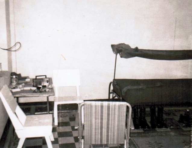 My room in the BOQ at Cat Lai, ca. 1967