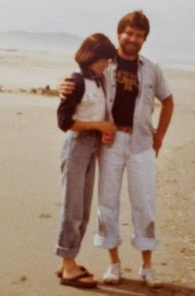Jerry and Jackie at the beach-1983